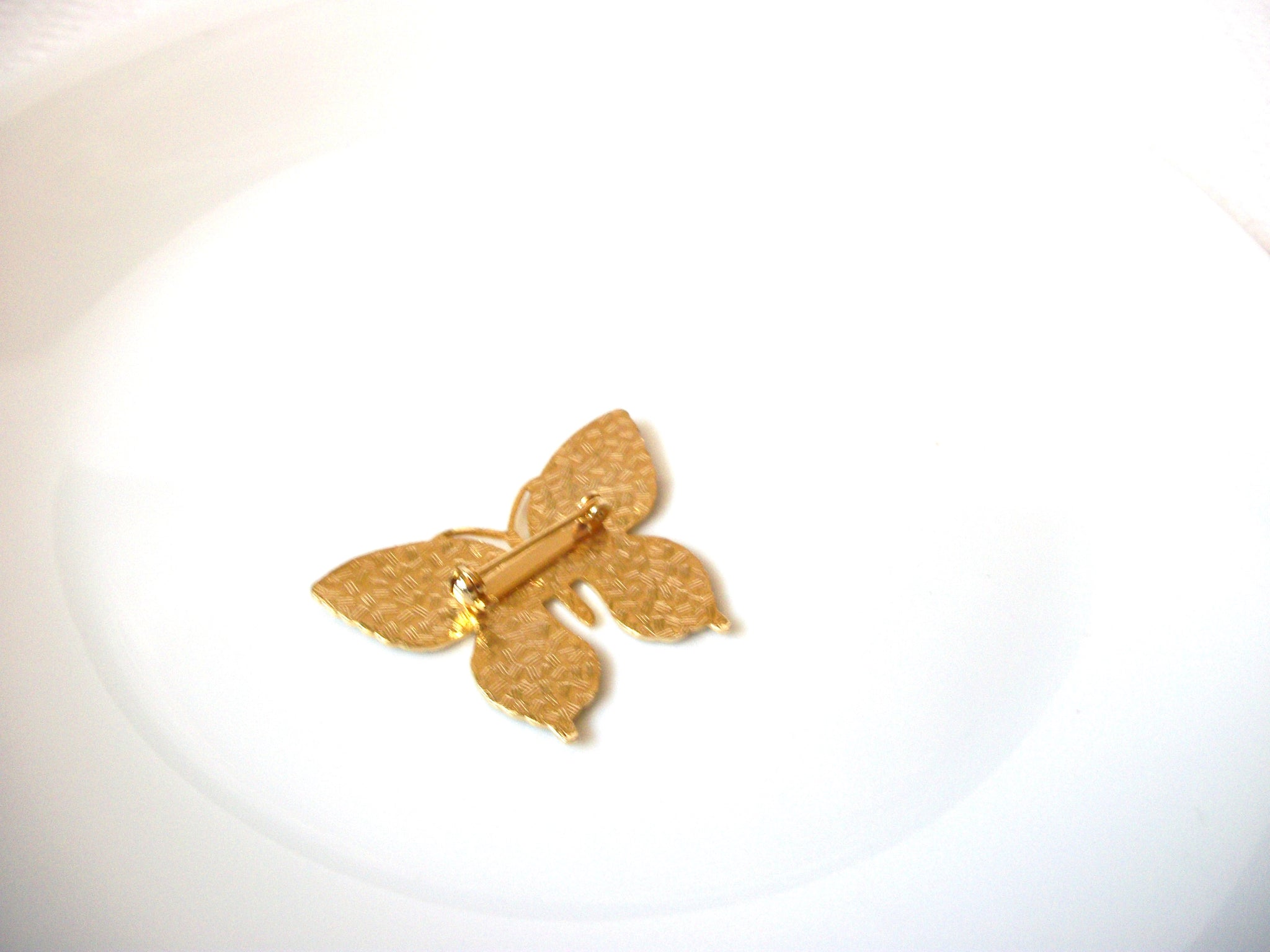 Vintage Cloisonne Butterfly Brooch Pin 103020