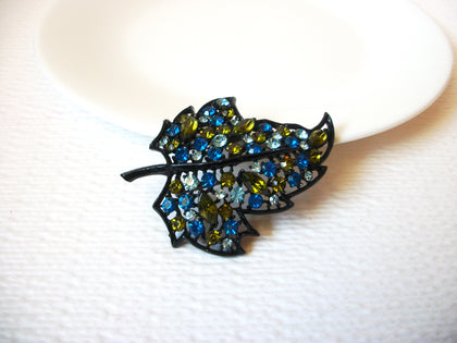 Vintage Rhinestone Larger Brooch Pin 103020