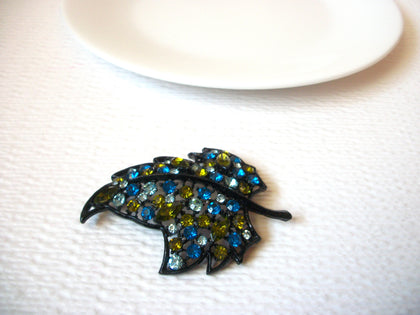 Vintage Rhinestone Larger Brooch Pin 103020