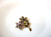 Vintage Flower Glass Brooch Pin 103020