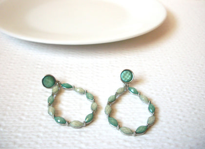 Bohemian Sage Green Dangle Earrings 103020