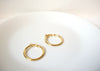 Vintage Gold Toned Hoop Earrings 103020