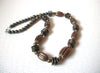 Vintage Distressed Copper Silver Toned Necklace 103020