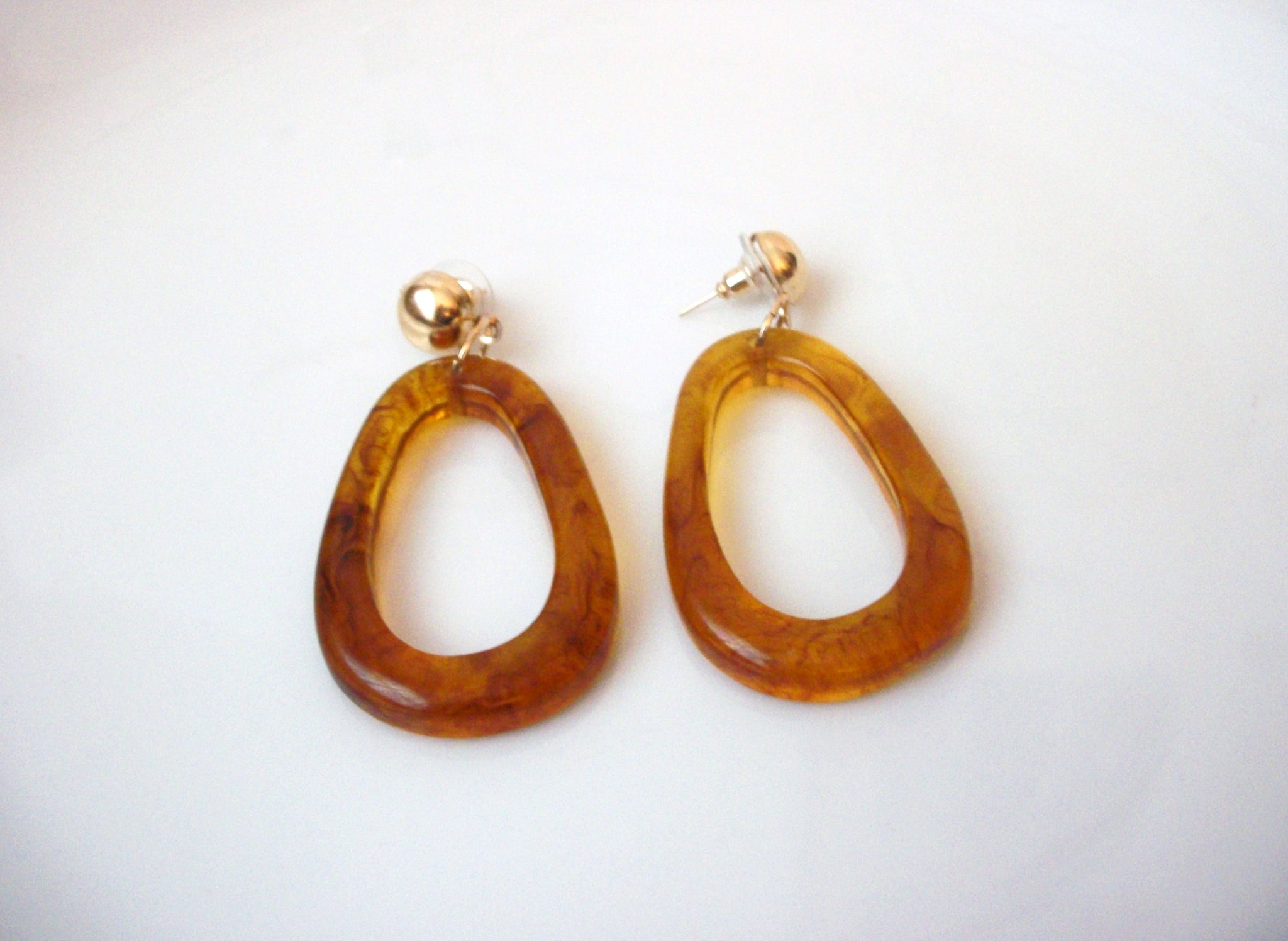 Amber Golden Honey Tortoise Earrings, Tortoise Shell Earrings, Tortoise Geometric  Earrings, Acetate Earrings, Resin Earrings S35