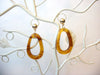 Amber Golden Honey Tortoise Earrings, Tortoise Shell Earrings, Tortoise Geometric  Earrings, Acetate Earrings, Resin Earrings S35