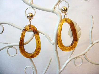 Amber Golden Honey Tortoise Earrings, Tortoise Shell Earrings, Tortoise Geometric  Earrings, Acetate Earrings, Resin Earrings S35