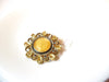 Vintage Lia Stone Rhinestone Brooch Pin 103020