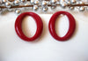 Tortoise Shell Retro Earrings, Oval Red Earrings, Acrylic Red Earrings, Resin Earrings 80217