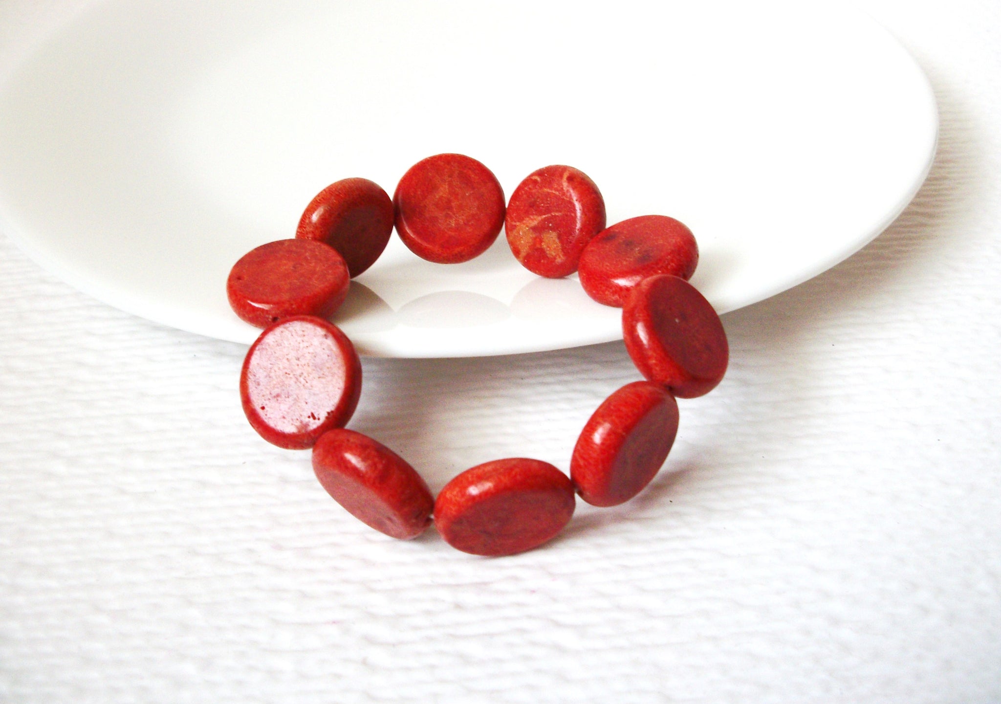 Polished Paprika Red Stone Bracelet 103020