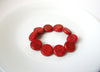 Polished Paprika Red Stone Bracelet 103020
