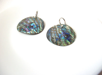 Vintage New Zealand Paua Abalone Shell Earrings 110120