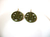 Retro Olive Asian Theme Dangle Earrings 103020