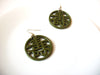 Retro Olive Asian Theme Dangle Earrings 103020