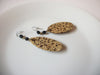 Vintage Brown Dangle Earrings 110120