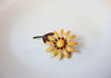 Vintage Enameled Flower Brooch Pin 110120