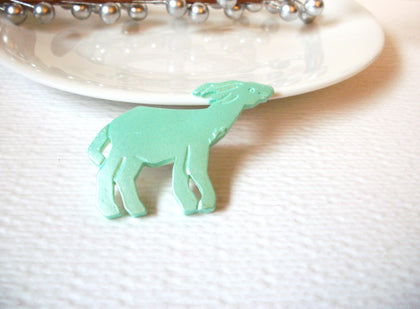 Vintage Old Plastic Elk Brooch Pin 110220