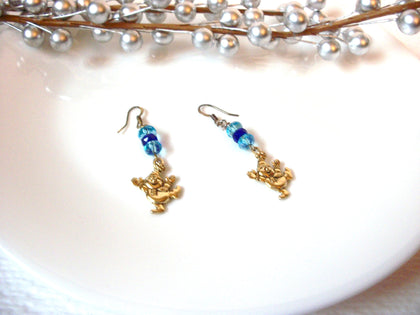 Vintage Clown Glass Earrings 110120