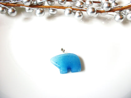 Native American Zuni Blue Agate Pendant 110120