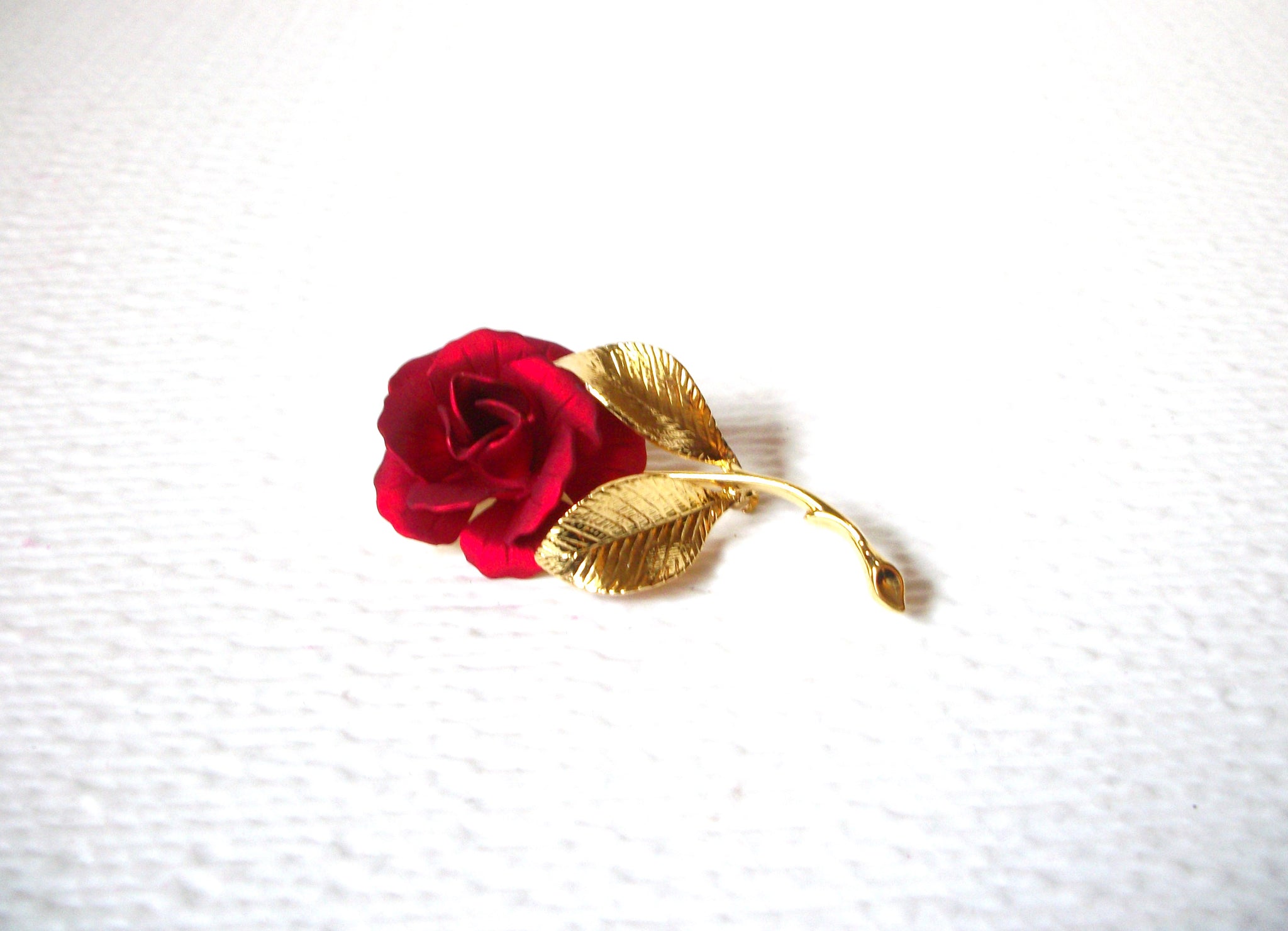 Vintage GERRITO Rose Brooch Pin 110120