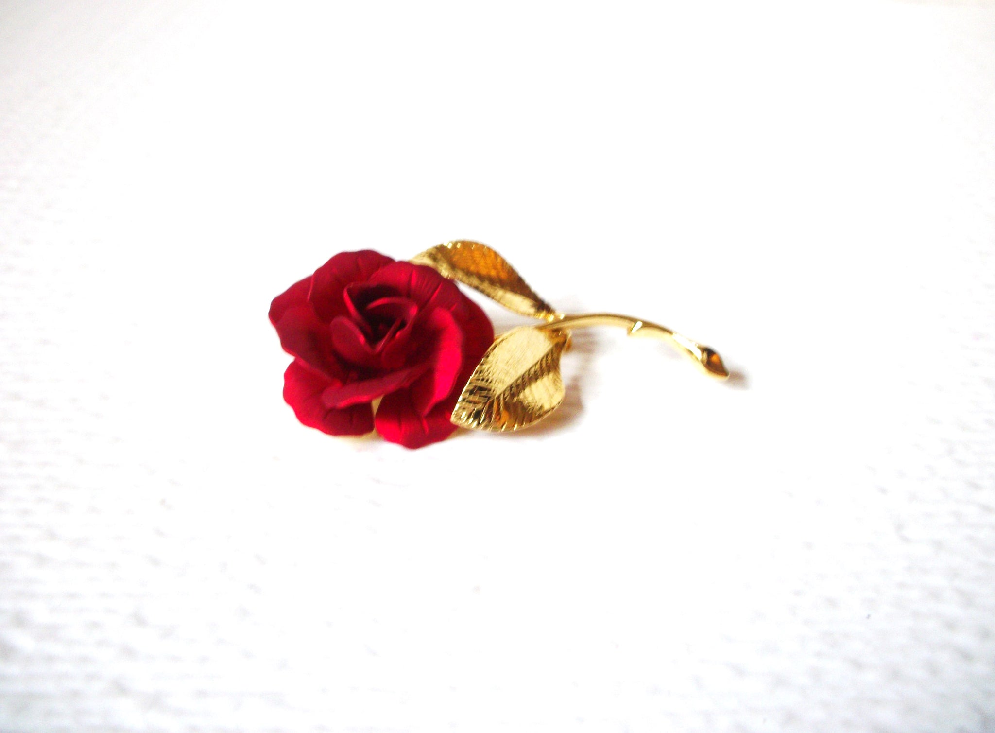 Vintage GERRITO Rose Brooch Pin 110120