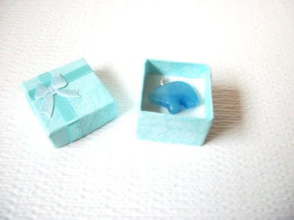 Native American Zuni Blue Agate Pendant 110120