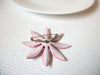 Retro White Red Blue Large Flower Brooch Pin 110220