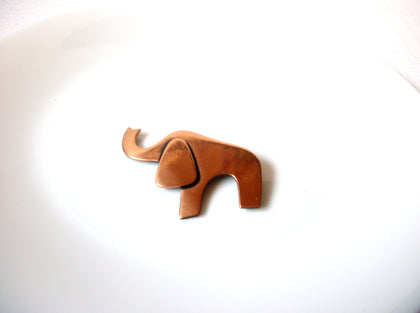 Vintage Copper Elephant Brooch Pin 110420