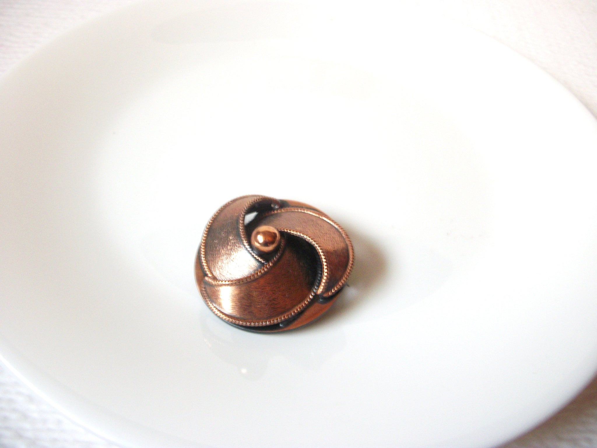 Vintage Copper Brooch Pin 110420