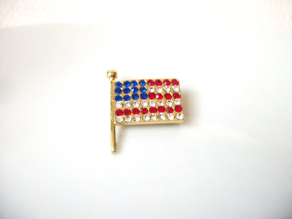 Rhinestones Patriotic Brooch Pin 61416