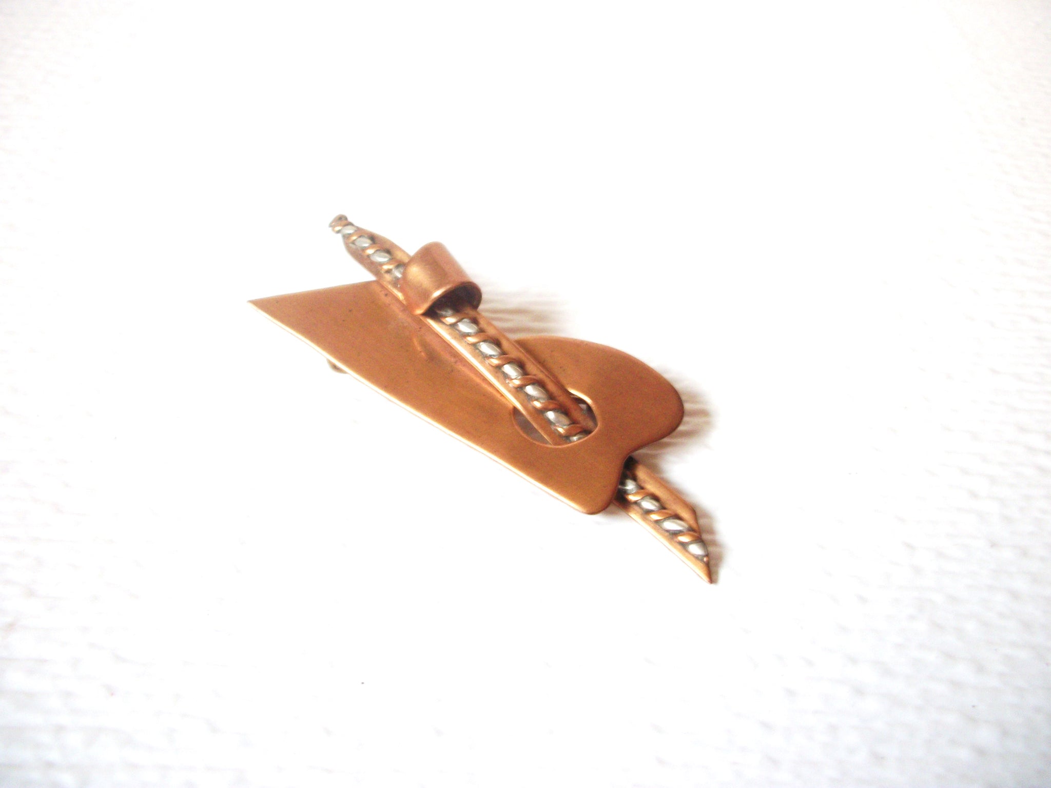 Vintage Copper Brooch Pin 110420