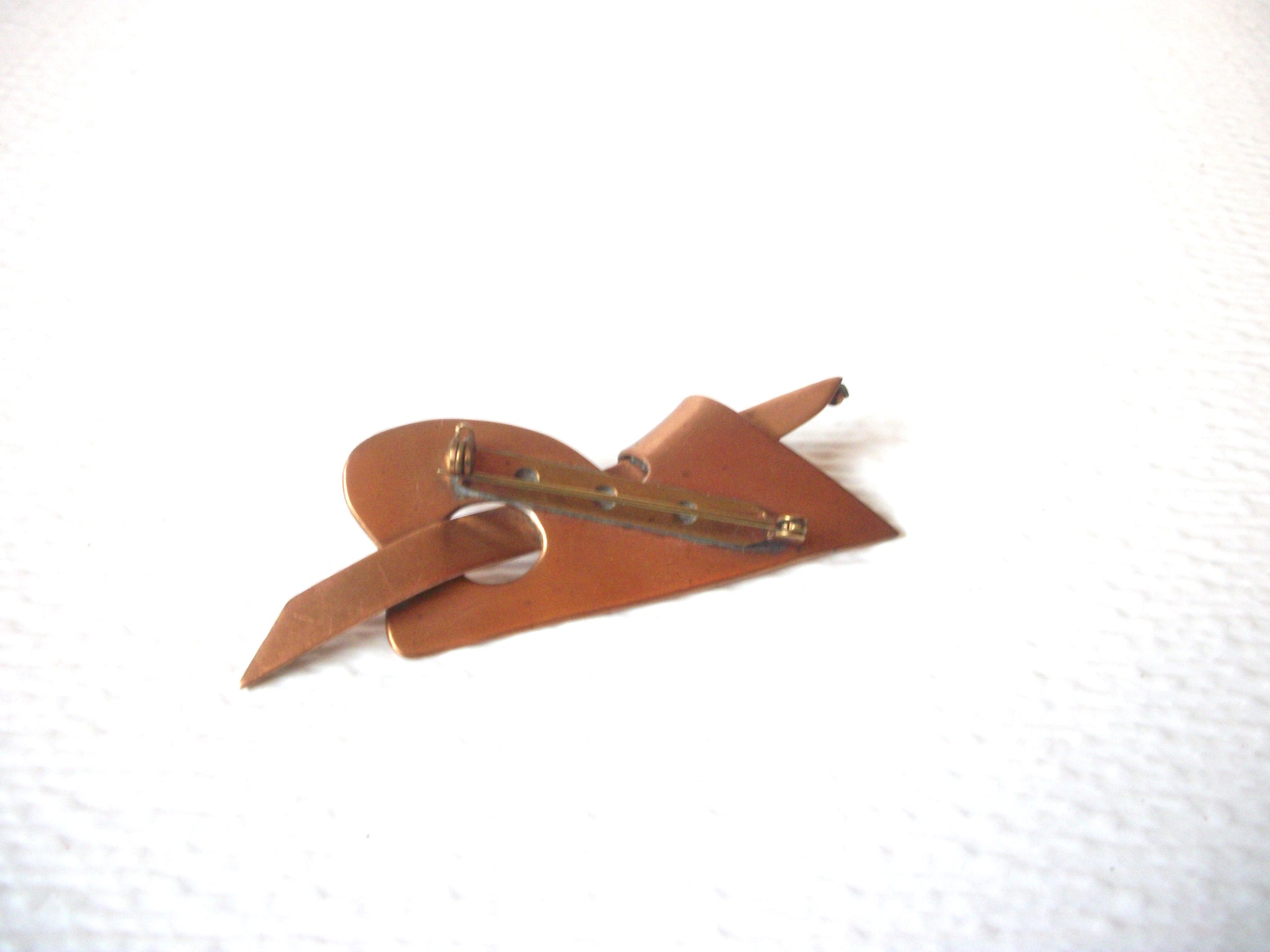 Vintage Copper Brooch Pin 110420