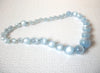 Vintage 1950s Light Blue Moonglow Necklace 110220