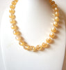 Vintage 1950s Golden Moonglow Necklace 110220