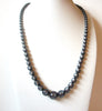 Vintage 1950s Gray Moonglow Necklace 110220