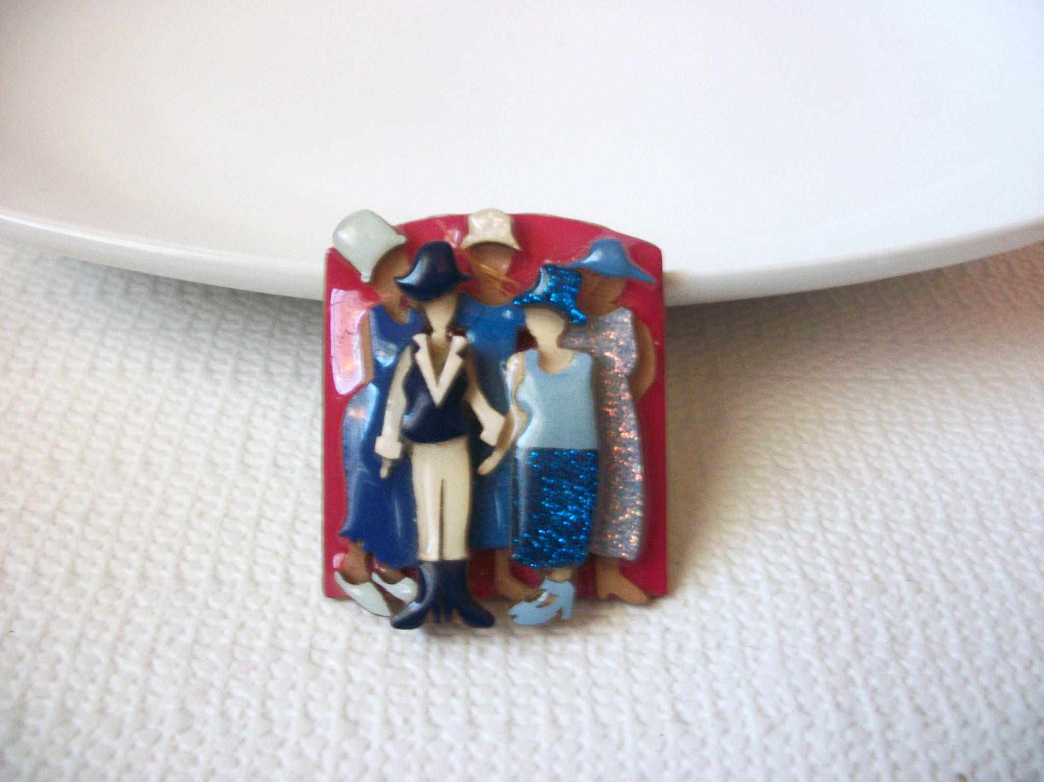 Woman Pins By Lucinda, July 4th Brooch, Pins By Lucinda 112216