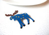 Vintage 1950 Moose Animal Brooch Pin