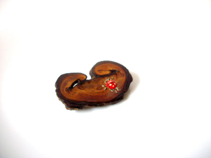Vintage Ladybug Brooch Pin 110320