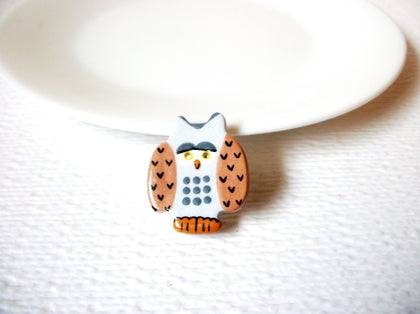 Vintage Owl Brooch Pin 110320