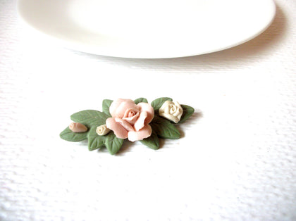 Vintage Flower Rose Brooch Pin 110320