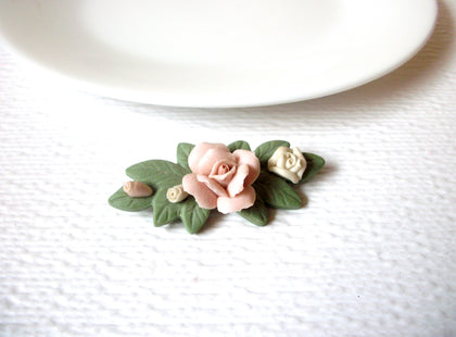 Vintage Flower Rose Brooch Pin 110320