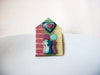 Lucinda Pins, Little People Pins, Glitter Pastels Heart Valentines Pins Brooches 112916