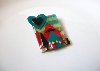 Lucinda House Pins, Happy Home, Little Black Cat Pins, Lucinda Pins 112916