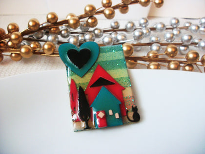 Lucinda House Pins, Happy Home, Little Black Cat Pins, Lucinda Pins 112916