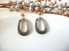 Long Gray Fog Marbleized Tortoiseshell Earrings, Acetate Earrings, Resin Earrings, Acrylic Earrings, Statement Earrings S35