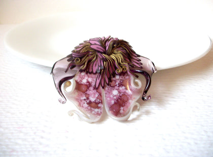 Vintage Fantasy Glass Brooch Pin 110320