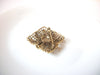 Vintage Glass Pearl Rhinestone Brooch Pin 110620