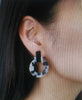 Marilyn Ash Blonde Tortoise Earrings, Tortoise Shell Earrings, Tortoise Doorknockers, Acetate Earrings, Resin Earrings, Acrylic Earrings S30