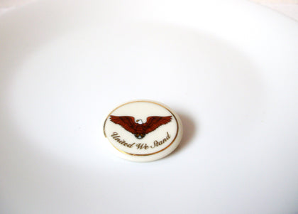 Vintage LENOX USA Porcelain Brooch Pin 110420