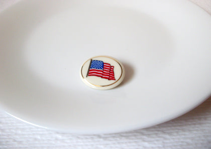 Vintage LENOX USA Porcelain Brooch Pin 110420