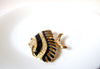 Retro Large Fish Rhinestone Brooch Pin 110420